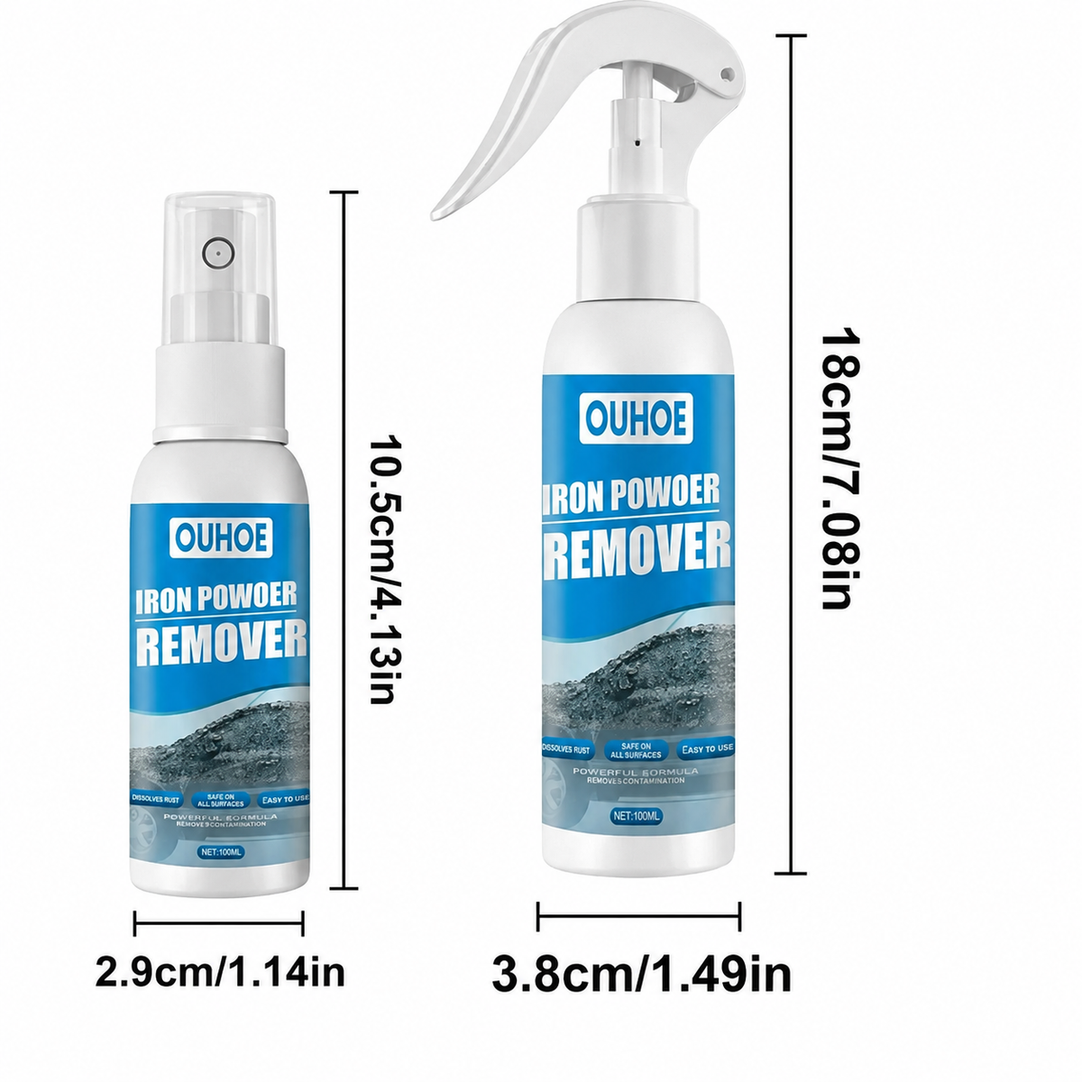 Automotive Iron Powder & Rust Remover Spray